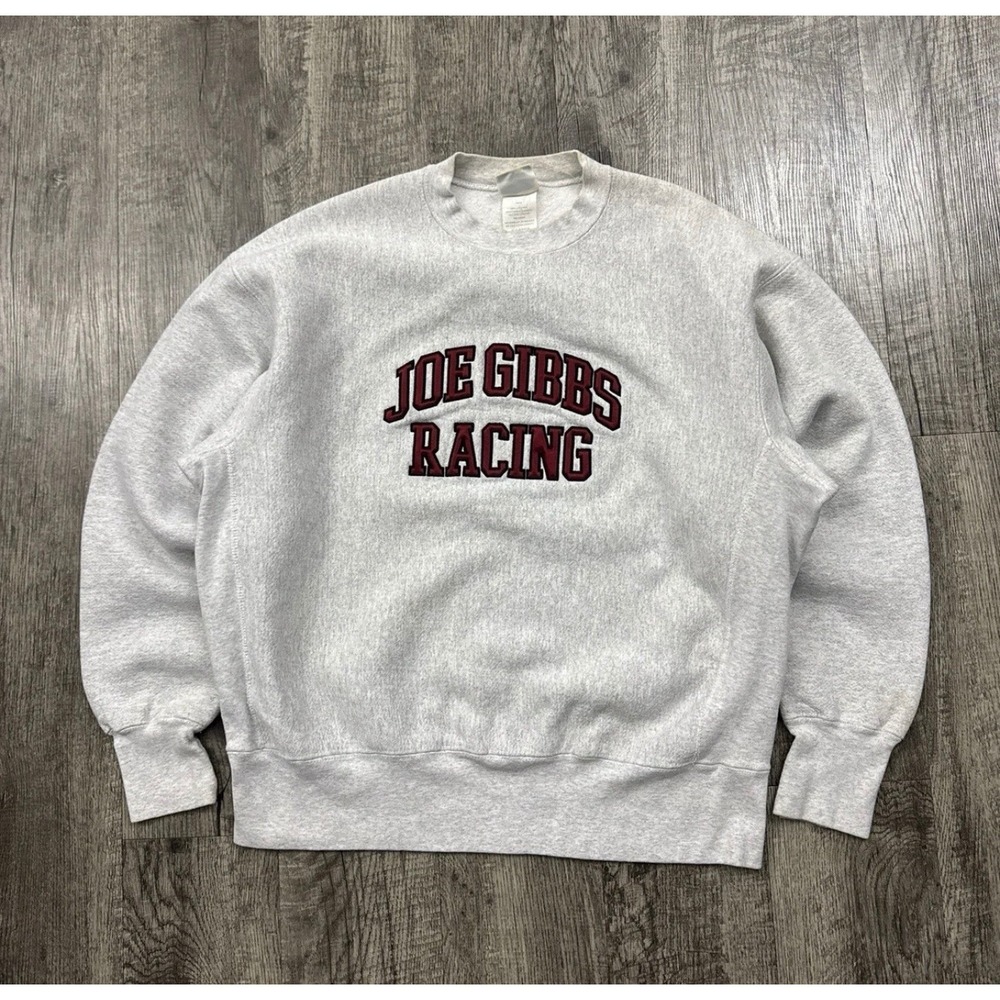 Vintage Lee Crossgrain Joe Gibbs Racing Heavyweight Sweatshirt Xl